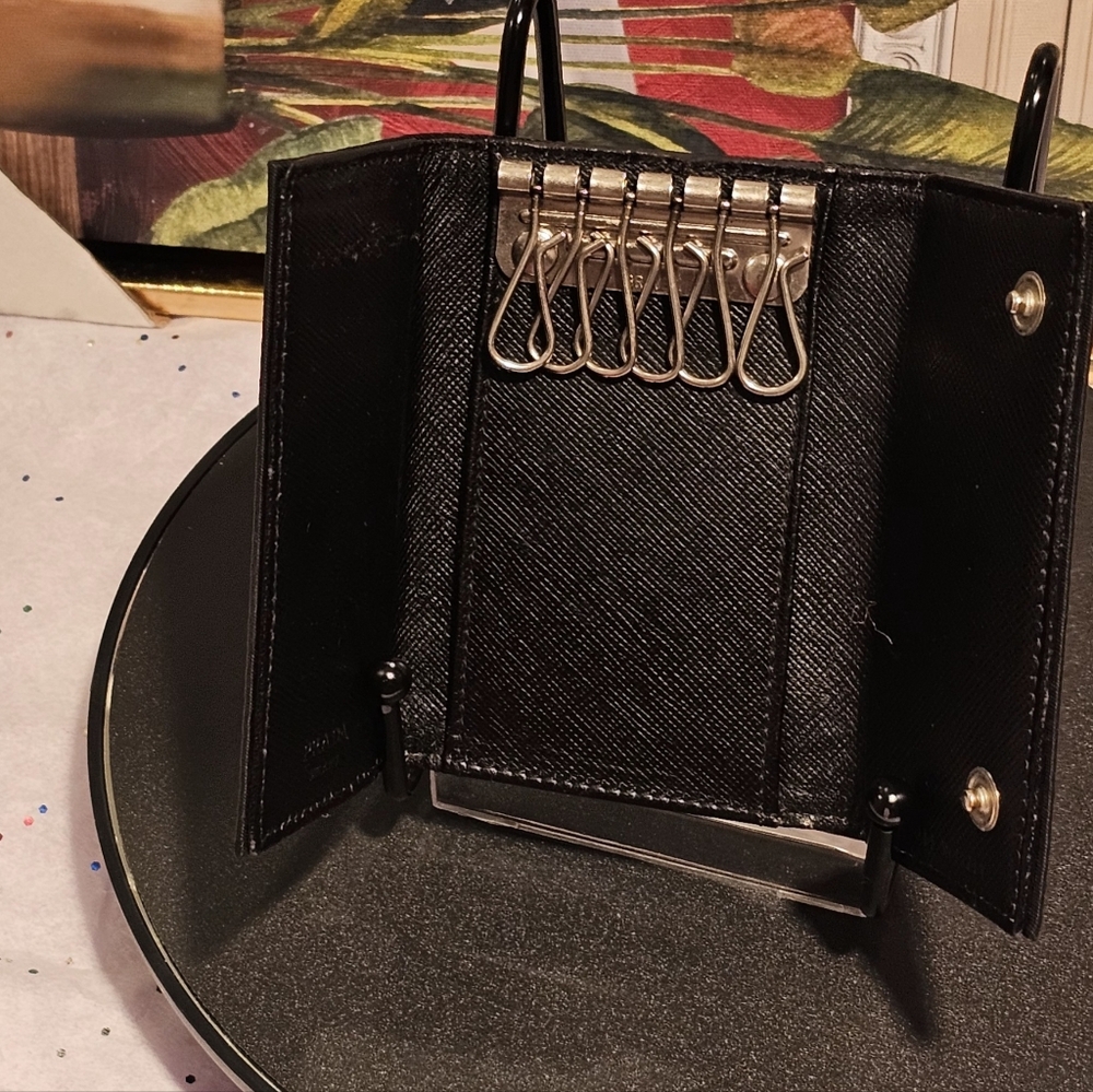 Prada Black Nylon Tessuto Keyholder/Wallet - Picture 4 of 12